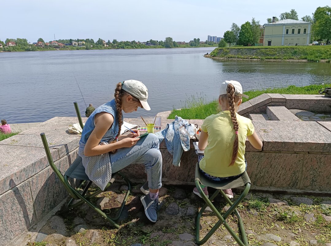 Летний пленэр у юных художников - Мария Васильева