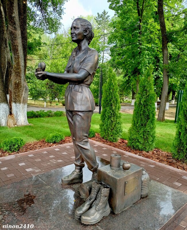 Памятник волонтёру СВО - Нина Бутко