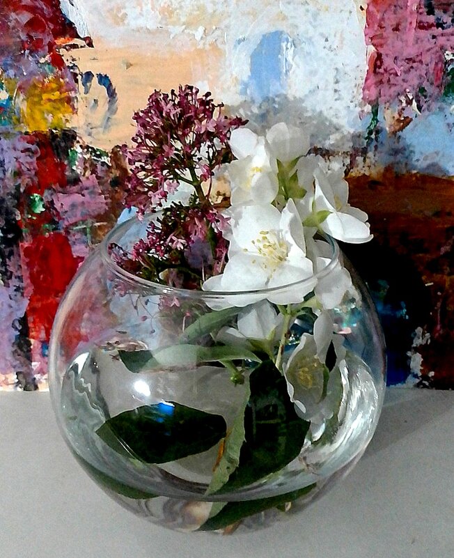 ИЮНЬСКИЙ НАТЮРМОРТ С ЖАСМИНОМ - Елена Даньшина