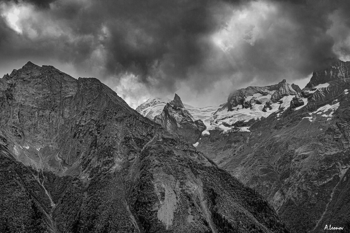 Виды Домбая. Домбай осенний. - Александр Леонов