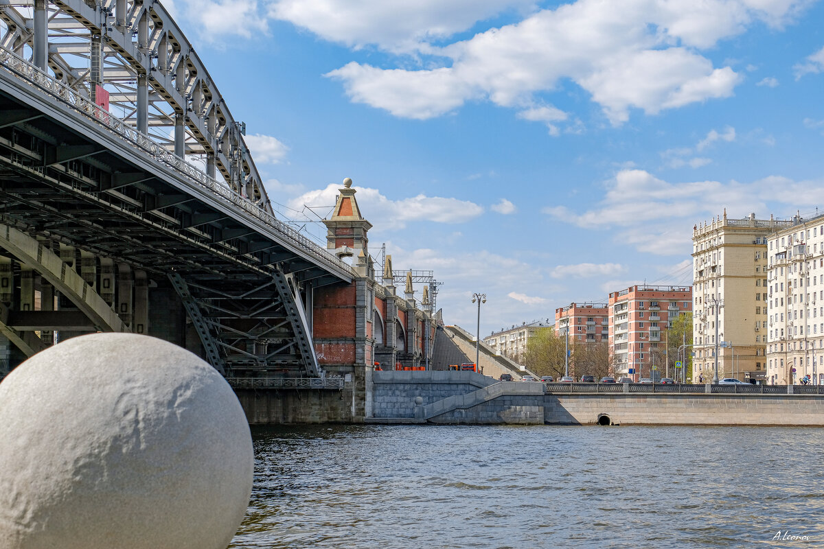 Москва.Андреевский (Пушкинский) пешеходный мост. - Александр Леонов