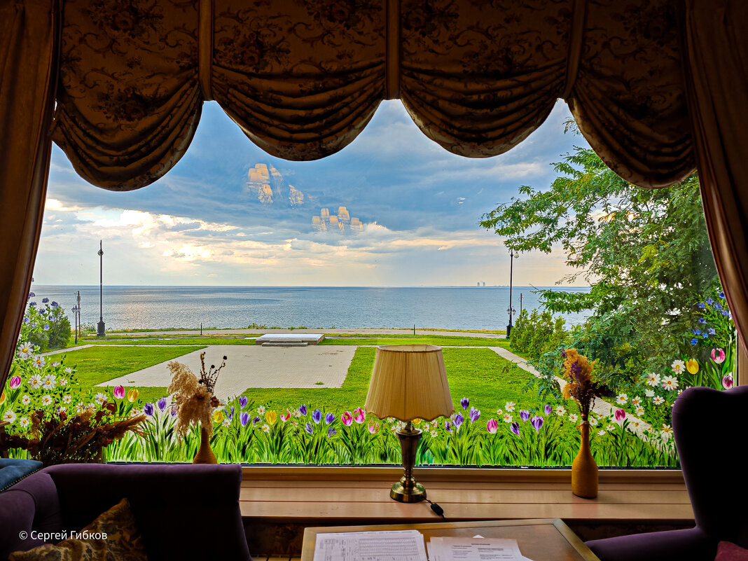 Из окна ресторана г.Цимлянск. - Сергей Гибков