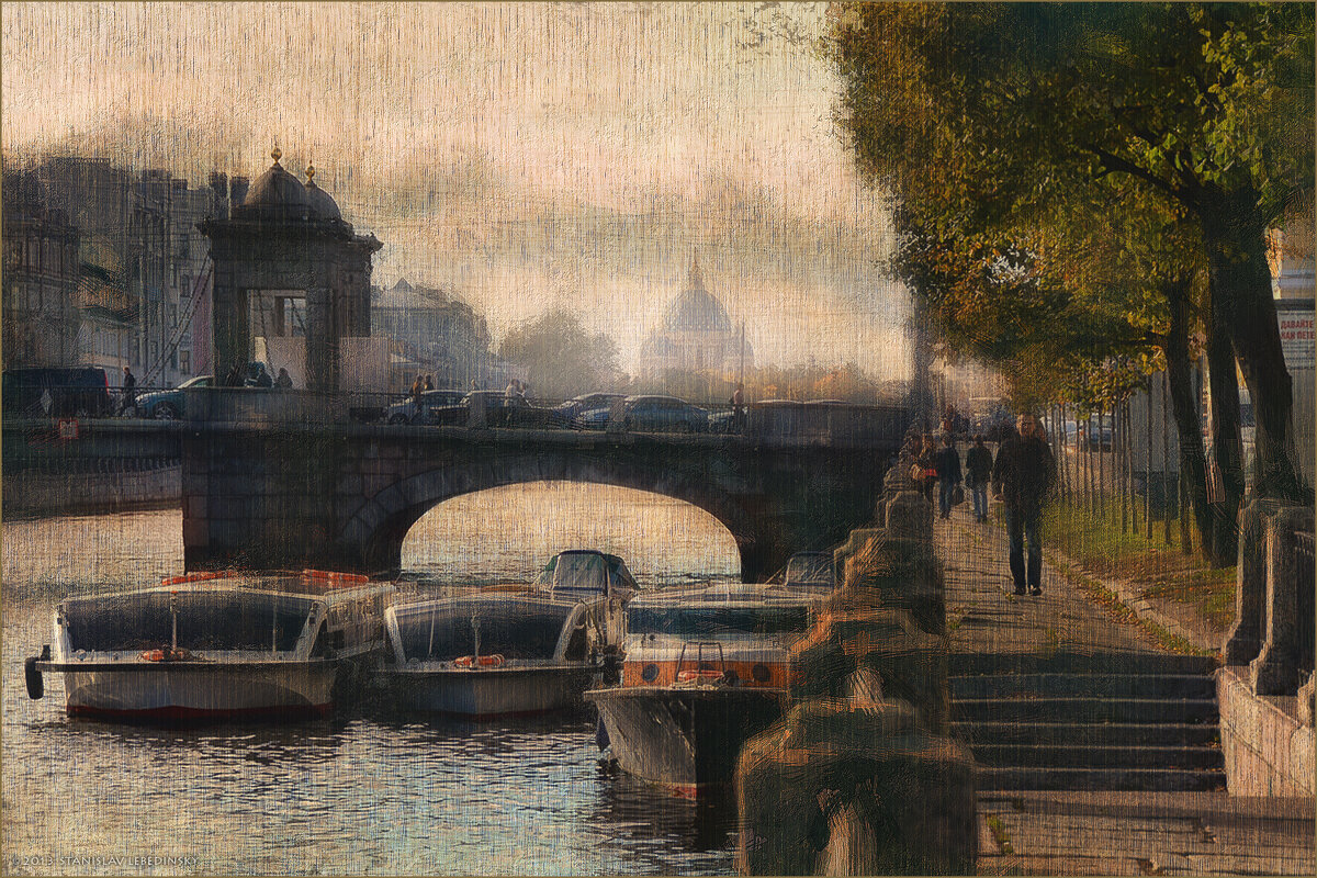 My magic Petersburg_01417 р. Фонтанка, мост Ломоносова - Станислав Лебединский