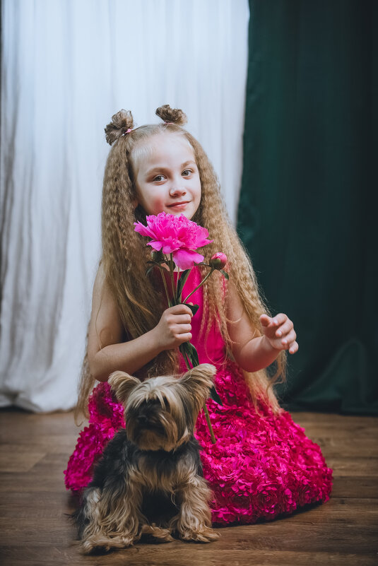 Девочка с собачкой - Аксана Shpakava Девочка с собачкой - Аксана Shpakava