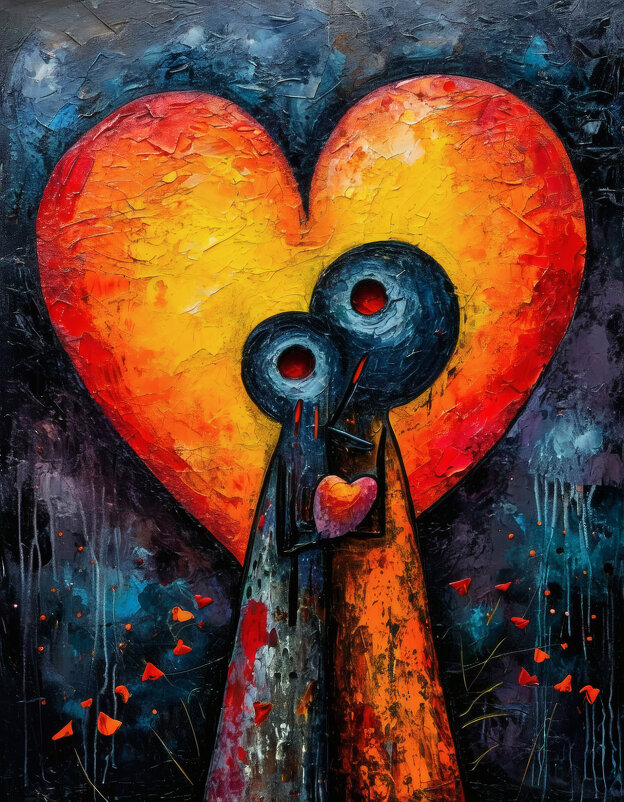 Интерьерная картина "Вечерняя любовь" - дмитрий мякин