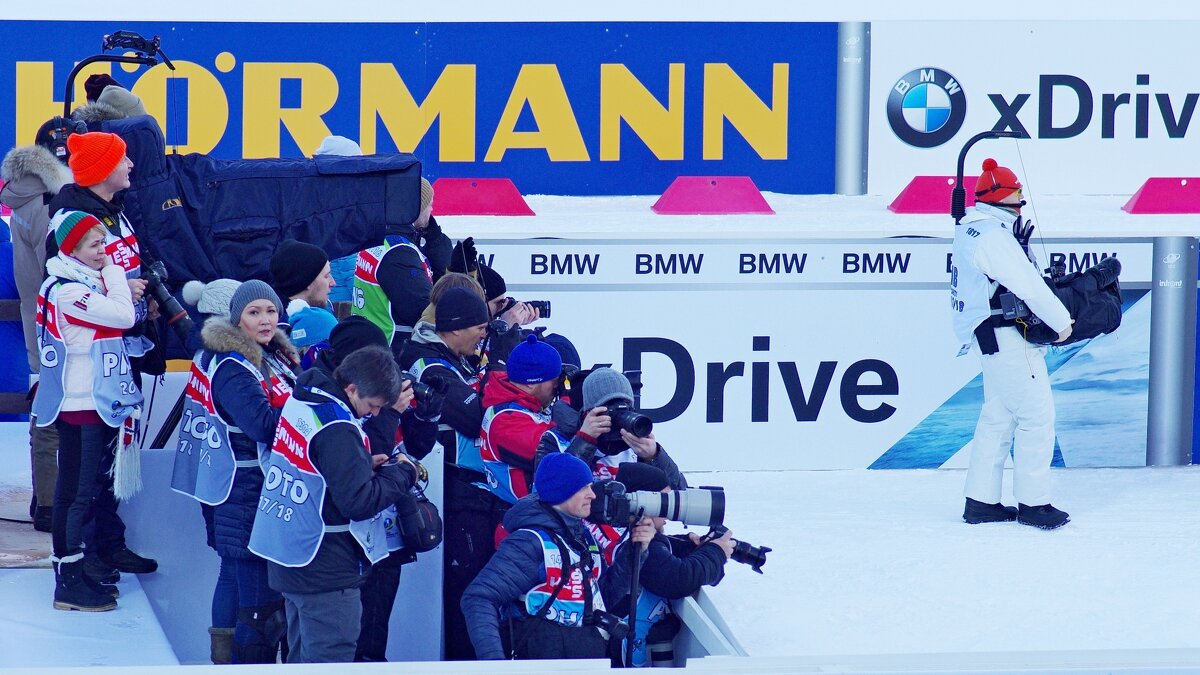 Фотографы на чемпионате мира по биатлону - Сергей Швечков