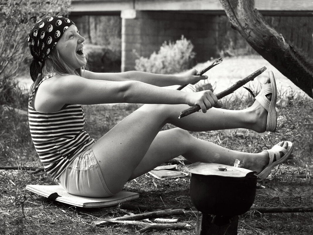 Заготовка дров в полевых условиях - СЮ 