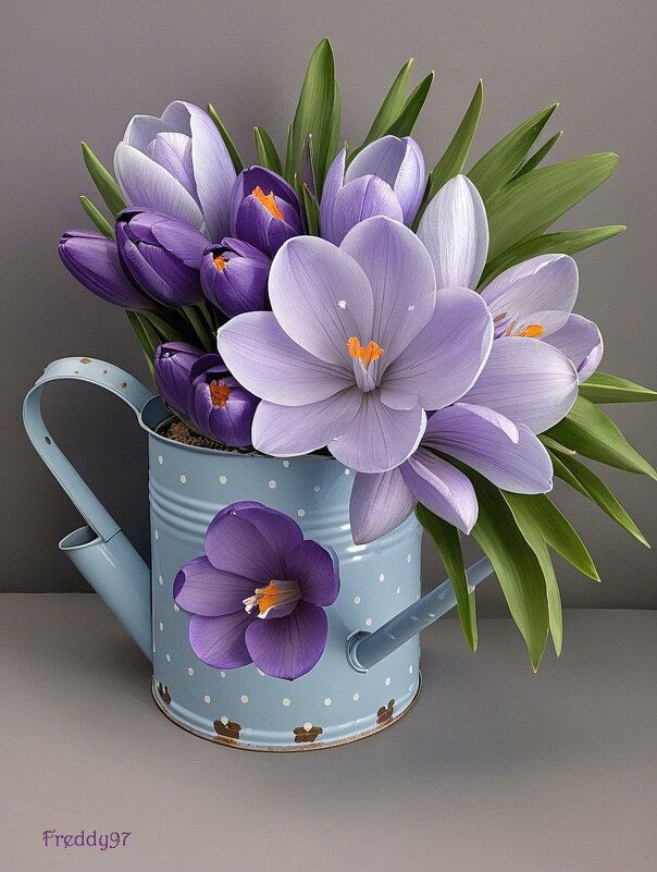 Крокусы в лейке - Freddy 97