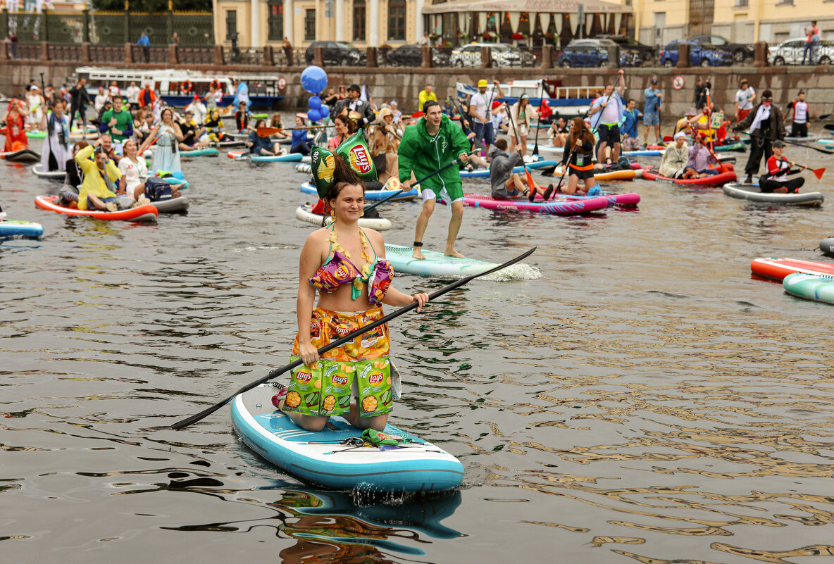 Юбилейный 10-й фестиваль «Фонтанка SUP» - skijumper Иванов