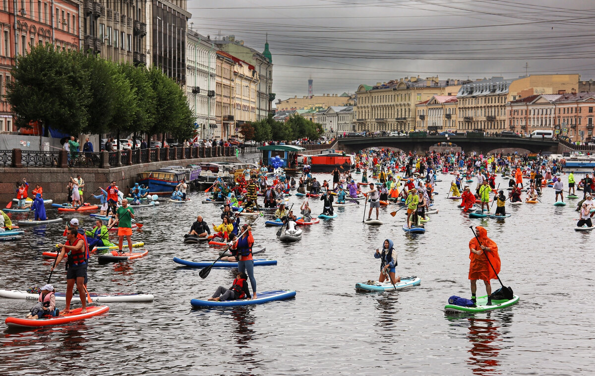 Юбилейный 10-й фестиваль «Фонтанка SUP» - skijumper Иванов
