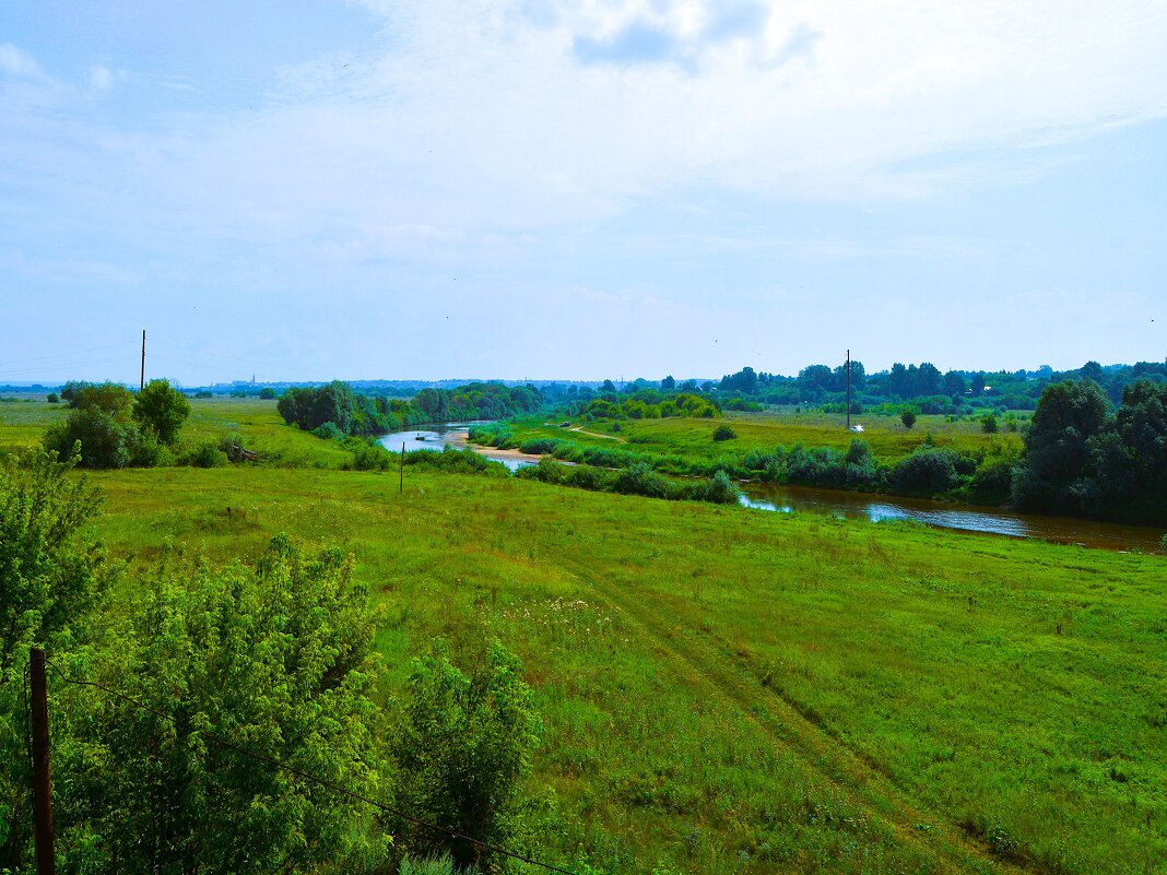 Алатырь. Излучина реки Алатырь в западных окрестностях города. - Пётр Чернега