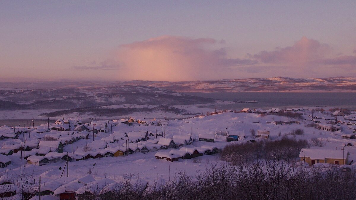 Зимний берег Кольского залива - Сергей Швечков