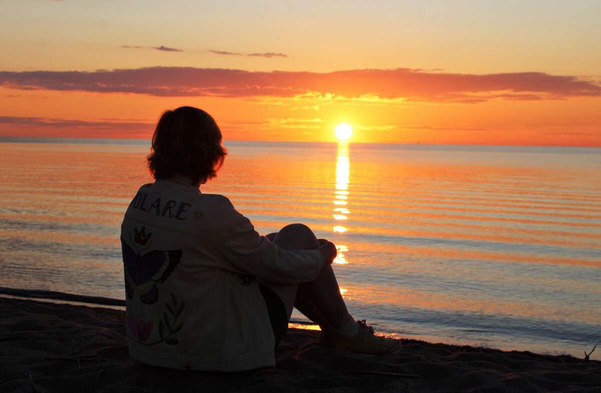 Закат на Белом озере - Ирина Лесиканич