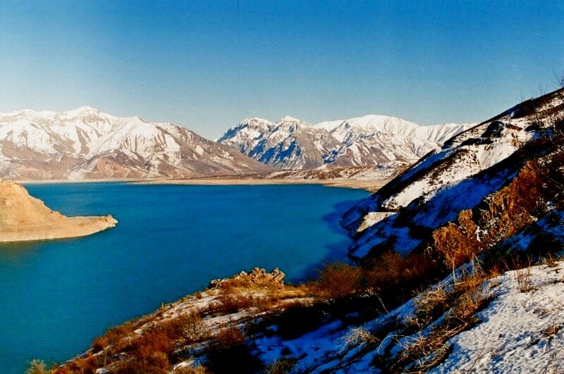 Чарвакское водохранилище, зима. - Виктор Осипчук Чарвакское водохранилище, зима. - Виктор Осипчук