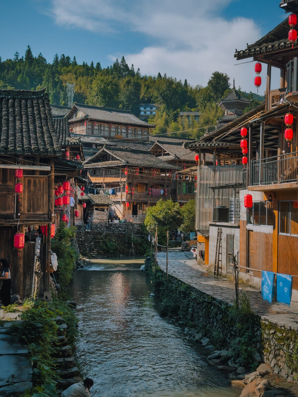 Горная деревня в провинции Гуйчжоу, Китай - Дмитрий 