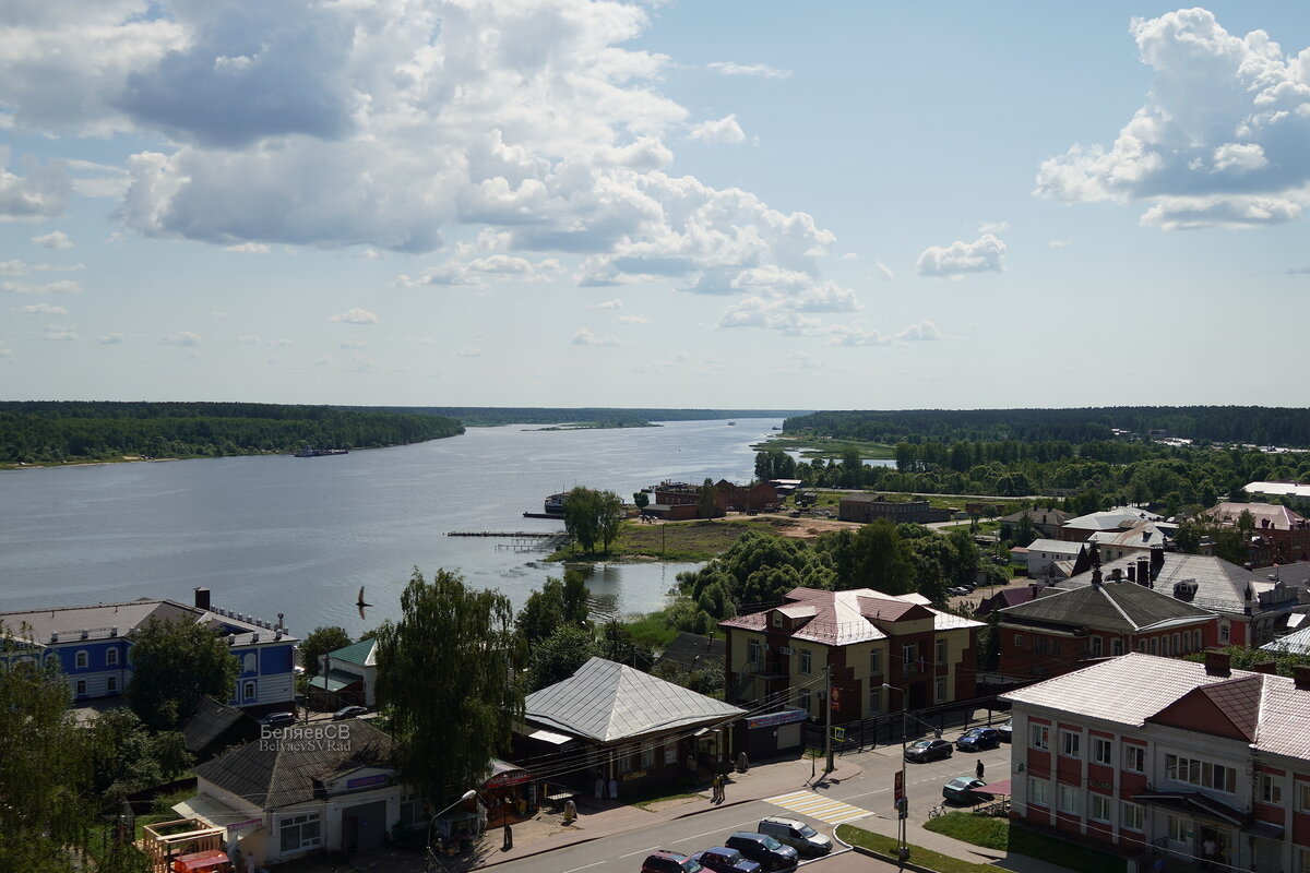 Вид на Волгу с колокольни Успенского собора - Сергей Беляев Вид на Волгу с колокольни Успенского собора - Сергей Беляев