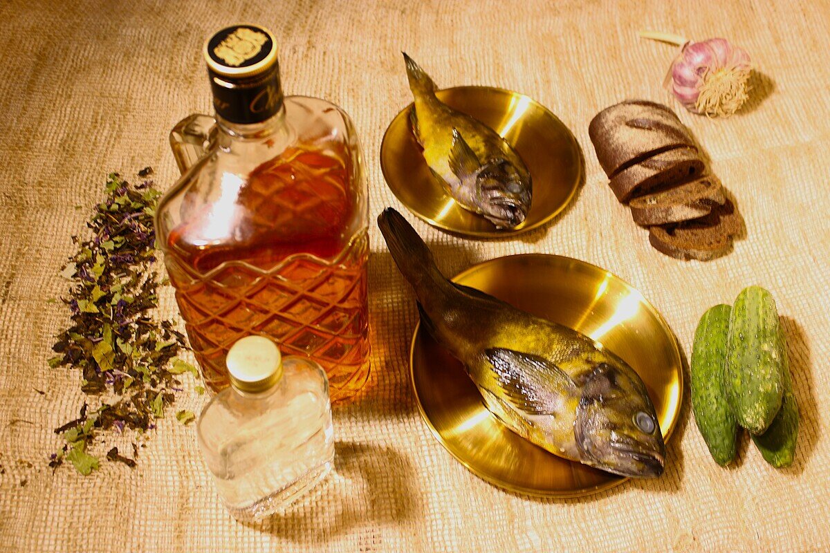 Натюрморт с рыбой - Александр Чашин