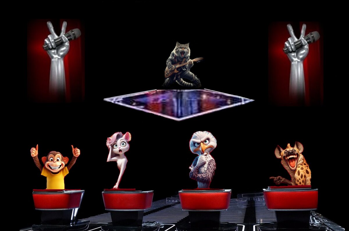 Реакция жюри на  конкурсе  песни - Е.М. ***