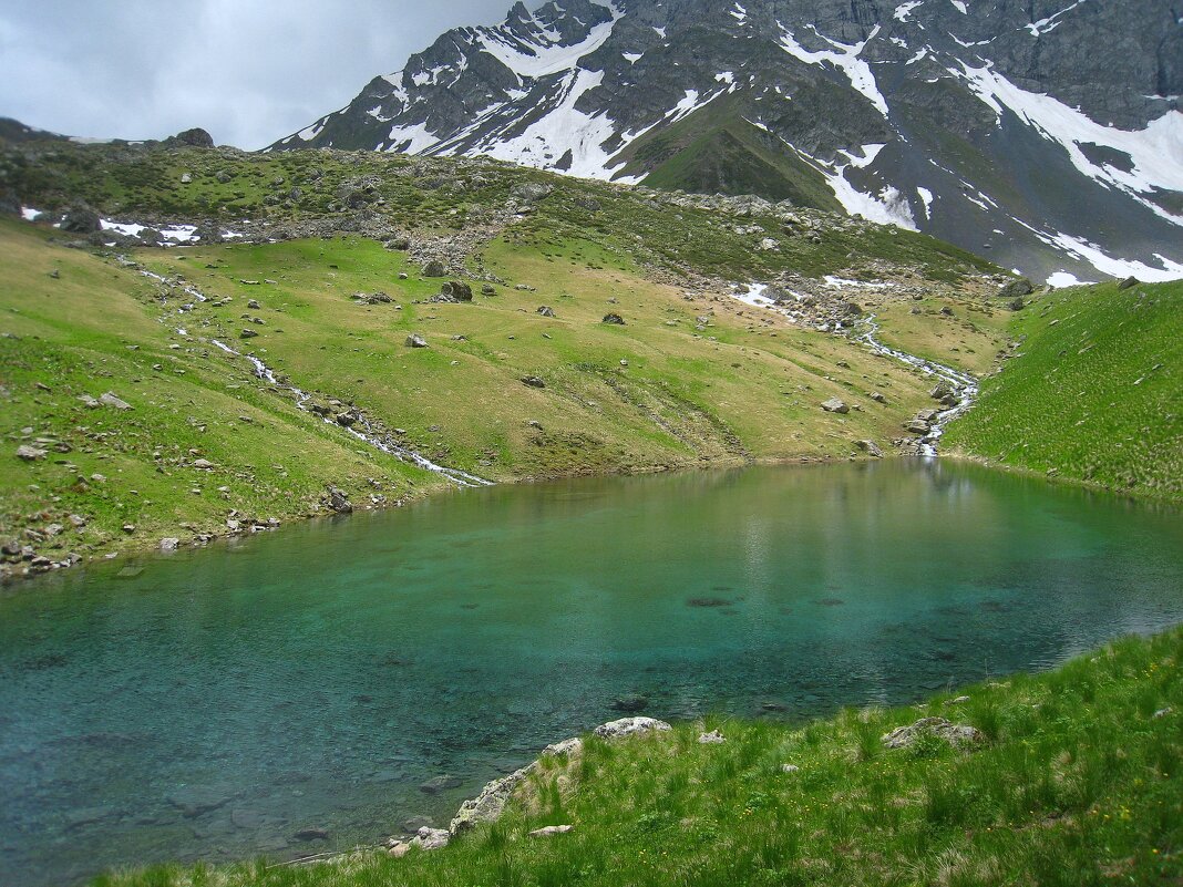 Зелёное озеро, одно из трёх Абуделаурских озёр. - unix (Илья Утропов)