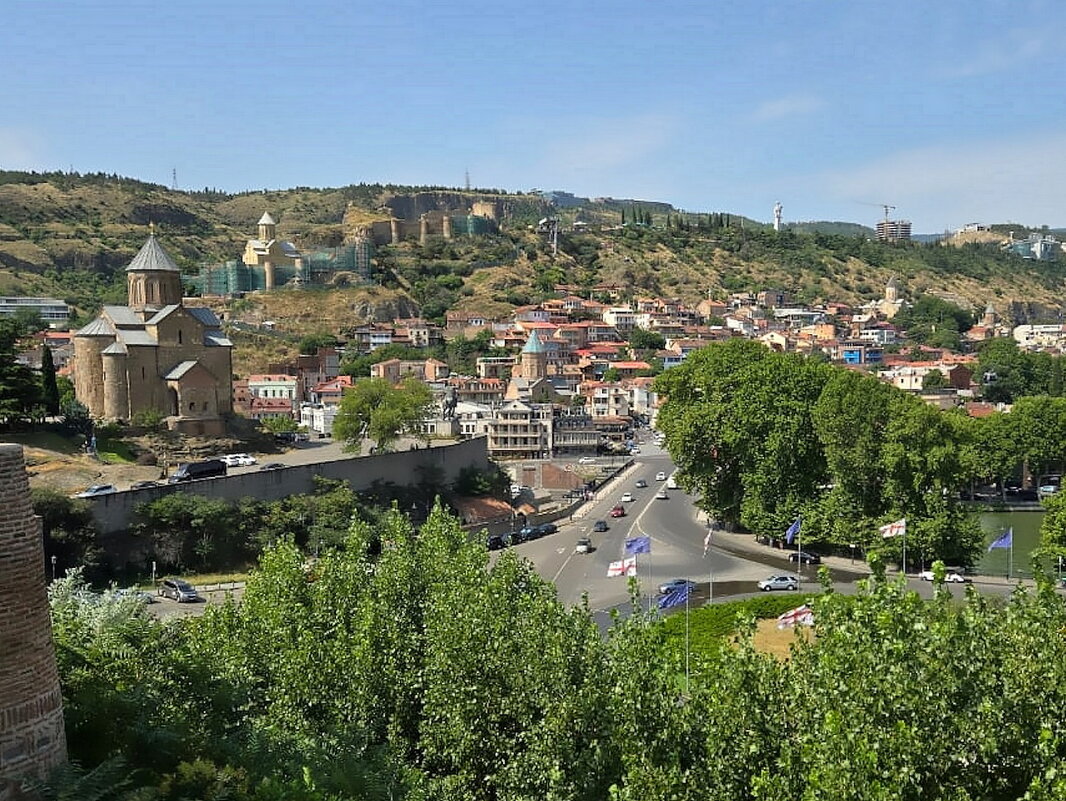 Грузия. Тбилиси. Вид с балкона дворца царицы Дареджан. - Ольга Довженко
