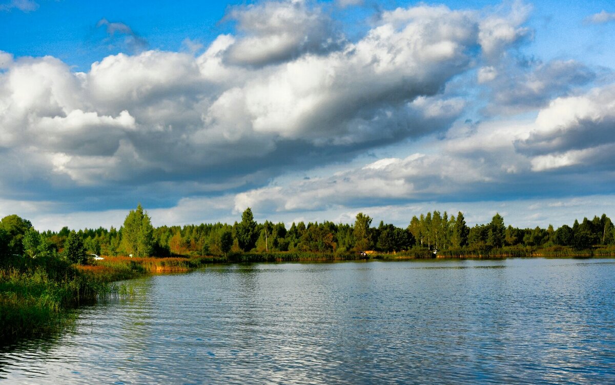 Осенний пейзаж с озером (репортаж из поездки по области). - Милешкин Владимир Алексеевич Осенний пейзаж с озером (репортаж из поездки по области). - Милешкин Владимир Алексеевич