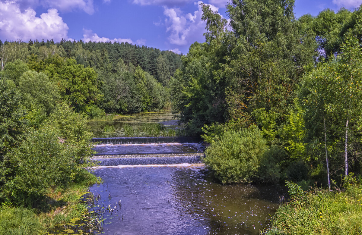 Искуственные пороги на речке Малый Киржач - Сергей Цветков