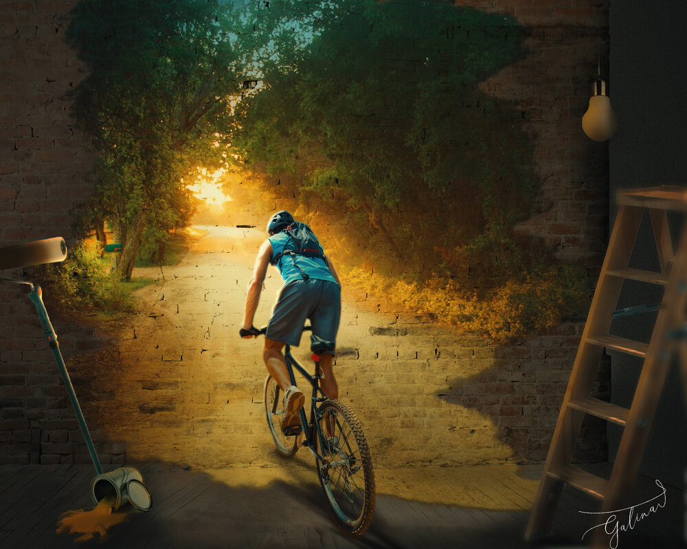 Иллюстрация к рассказу Кинга "Велотренажер" - Галина Бочарова