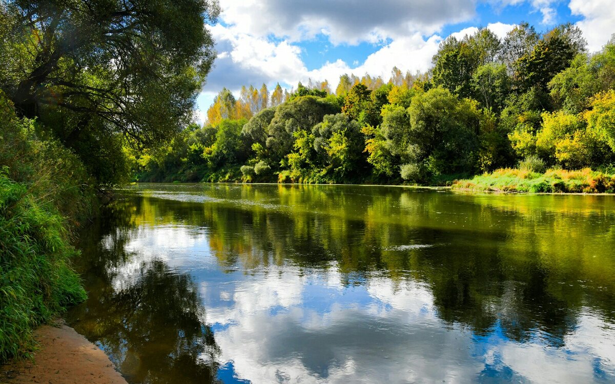 Живописные берега Днепра. - Милешкин Владимир Алексеевич 