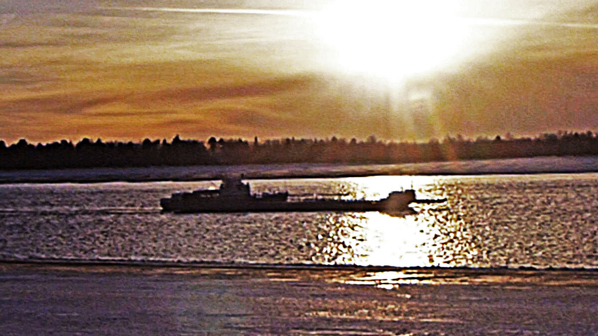 Октябрь...На закате на Юганской Оби! - Владимир 