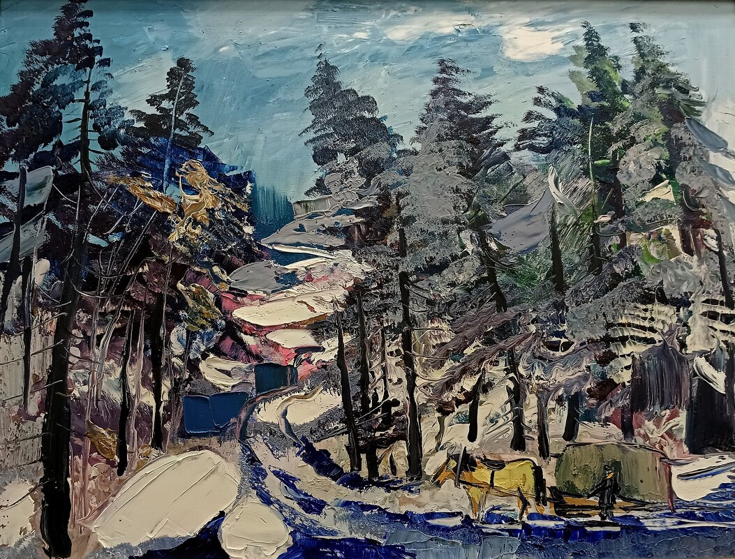 Бахарев В.М. Зима в лесу. 1988 год. - Мария Васильева