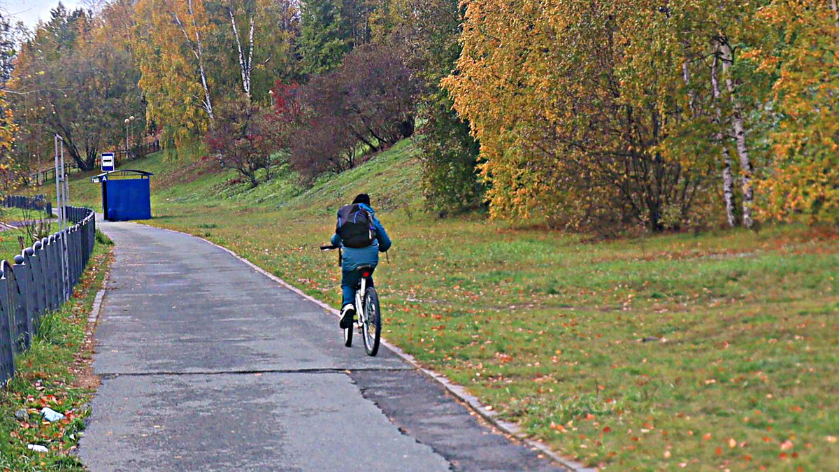 Октябрь...В школу на велосипеде! - Владимир 