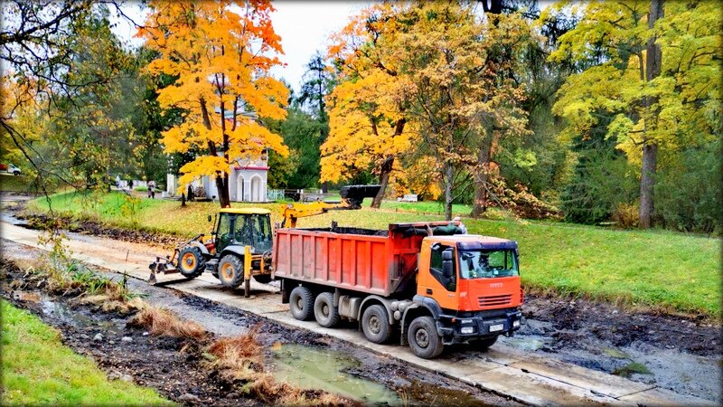 Очистка Продольного пруда в Екатерининском парке ЦС продолжается ... - Сергей 