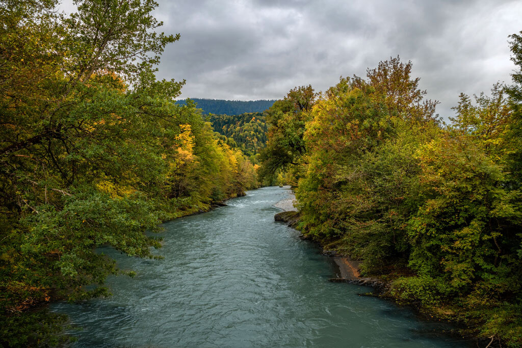 Река Белая . Кавказский заповедник кордон "Гузерипль", Адыгея - Дина Евсеева