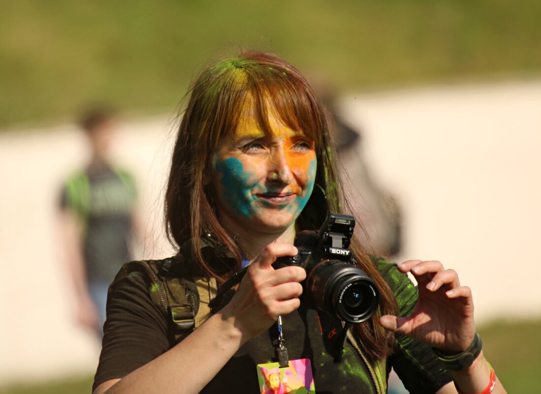 Портрет коллеги с битвы подушками и фестиваль красок. - Владимир59 