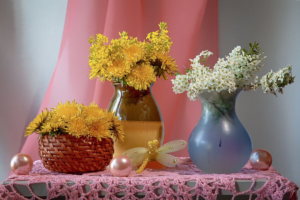 Натюрморт со стрекозой. - Лилия * Натюрморт со стрекозой. - Лилия *