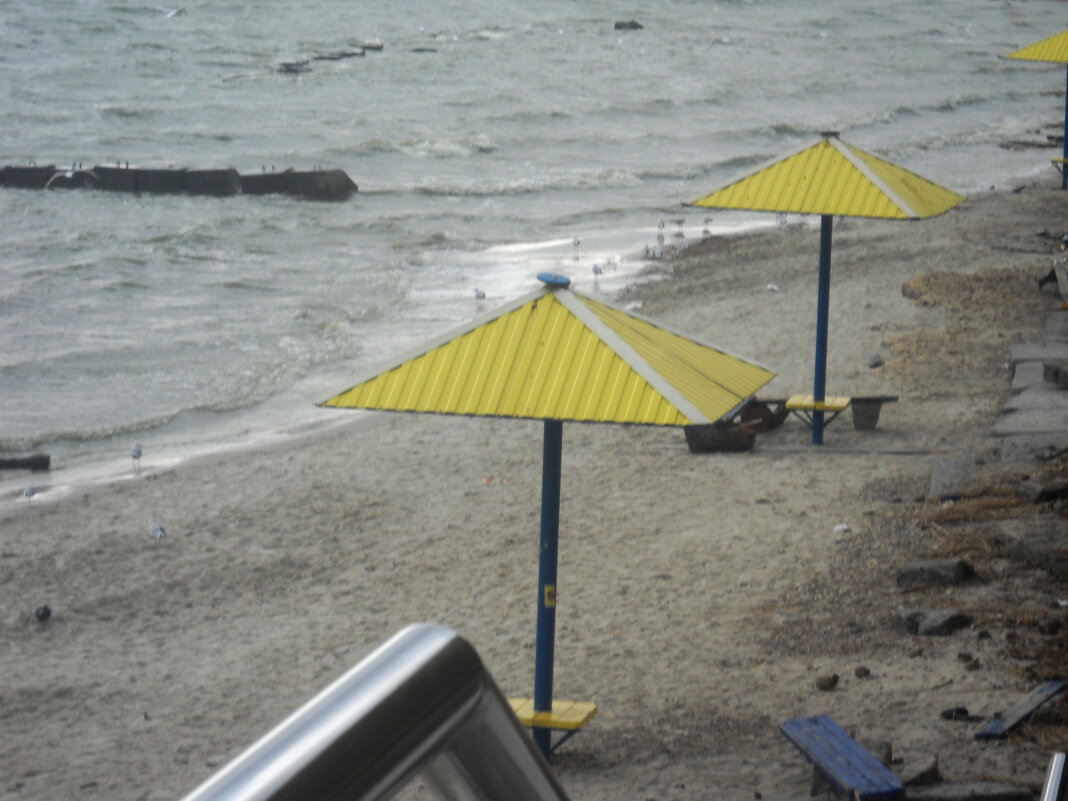 Приморский пляж осенью - Victoria 