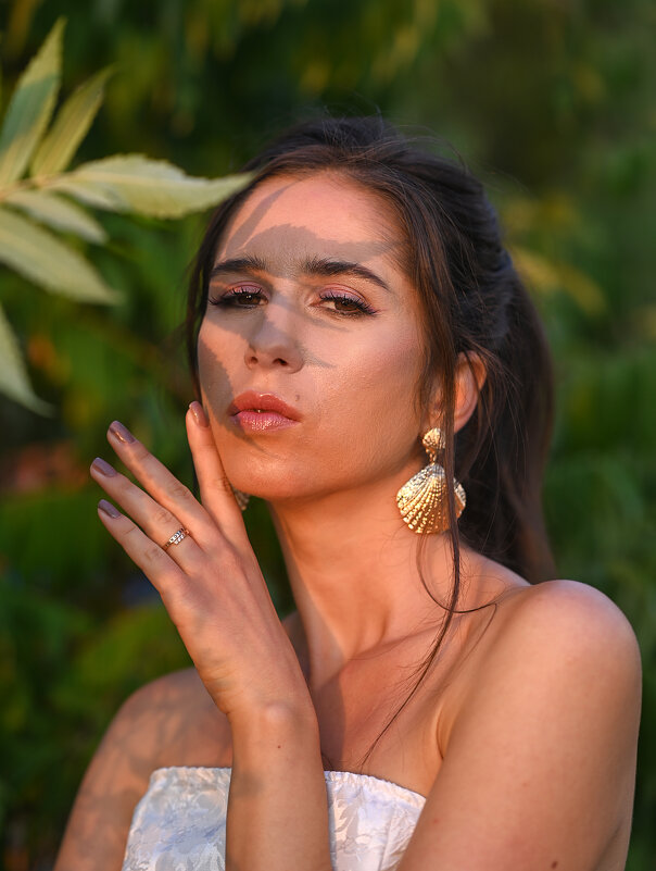 Гламурная Мария в рисунках лиственных теней - Viktoria Anufrieva