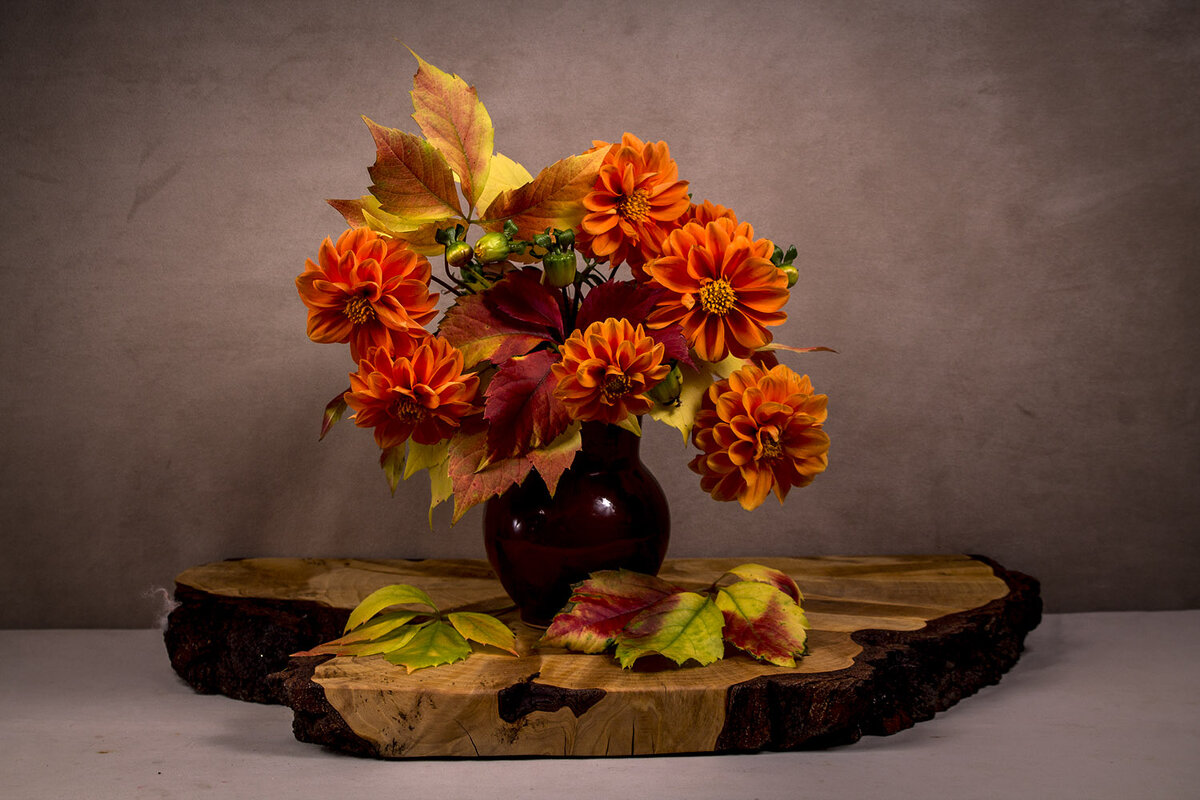 Осенний натюрморт - Людмила Павловна Крышковец