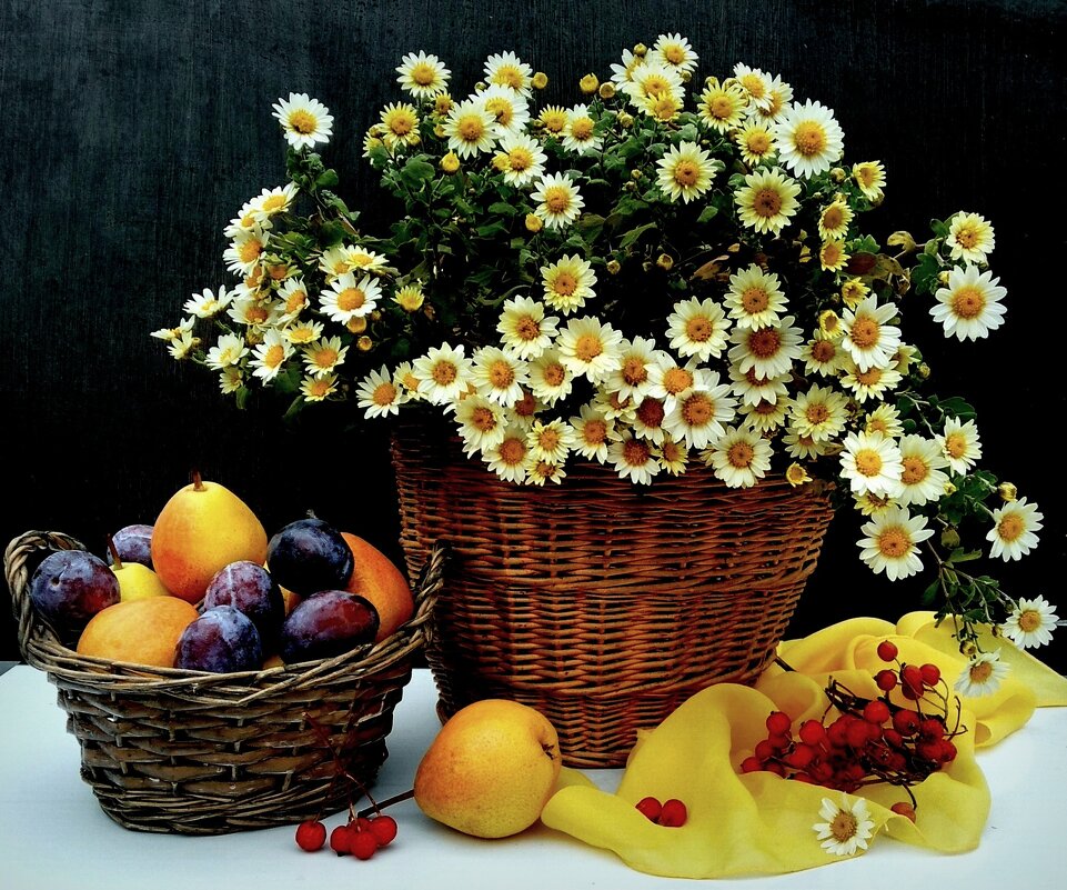 С осенними ромашками - TAMARA КАДАНОВА