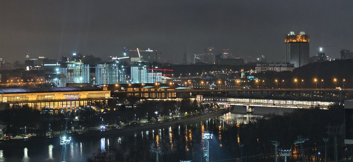 Ночная Москва с Воробьевых гор - <<< Наташа >>>