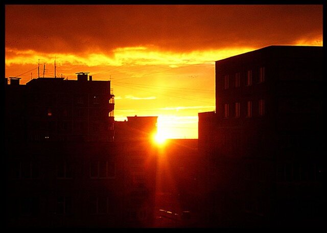 вид на закат с моего балкона - Наталия 
