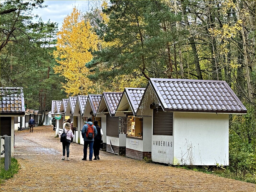 Сувенирные лавочки у Танцующего леса. - Валерия Комова Сувенирные лавочки у Танцующего леса. - Валерия Комова