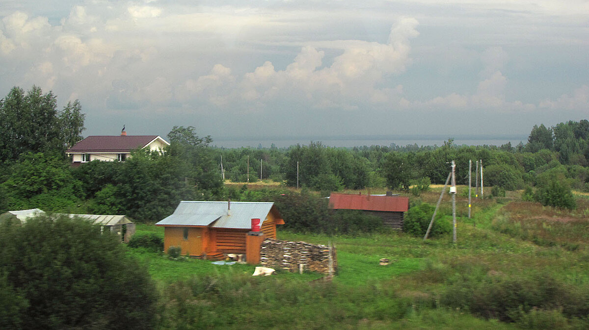 Кубенское озеро у деревни Олешково - Александр Ильчевский 