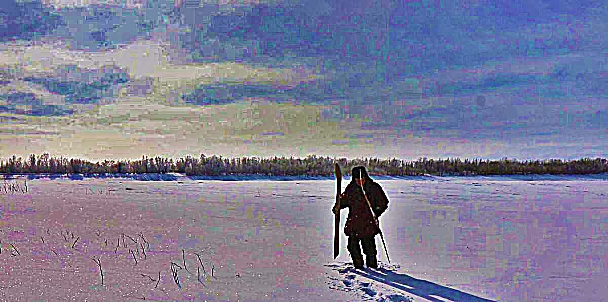 Январь...На замерзшей Юганской Оби! - Владимир 