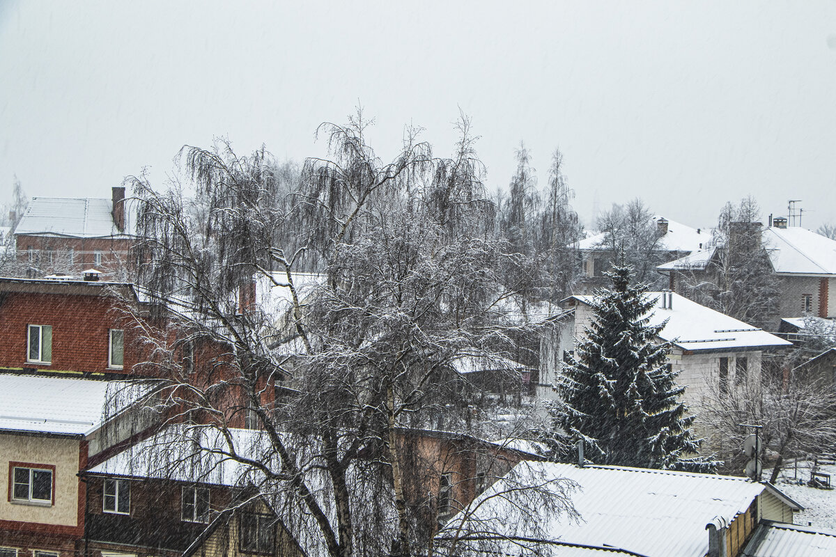 Крыши побелели. - Петр Беляков Крыши побелели. - Петр Беляков