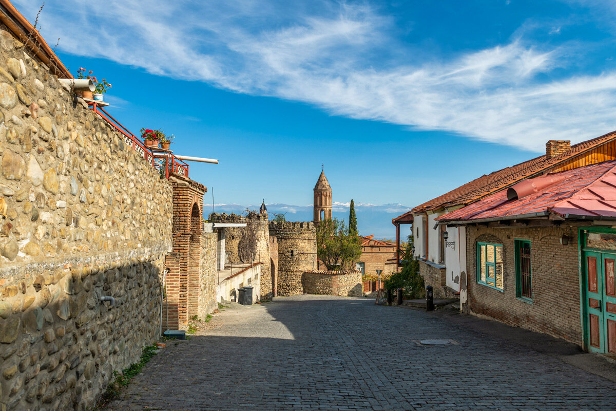 Крепость и улочки Сигнахи.  Кахетия, Грузия. - Дина Евсеева