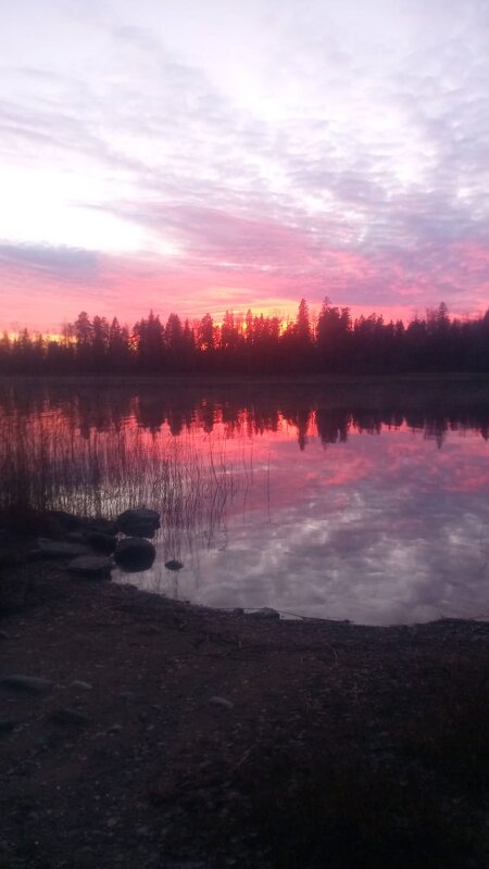 Закат на Вуоксе. - Ольга 