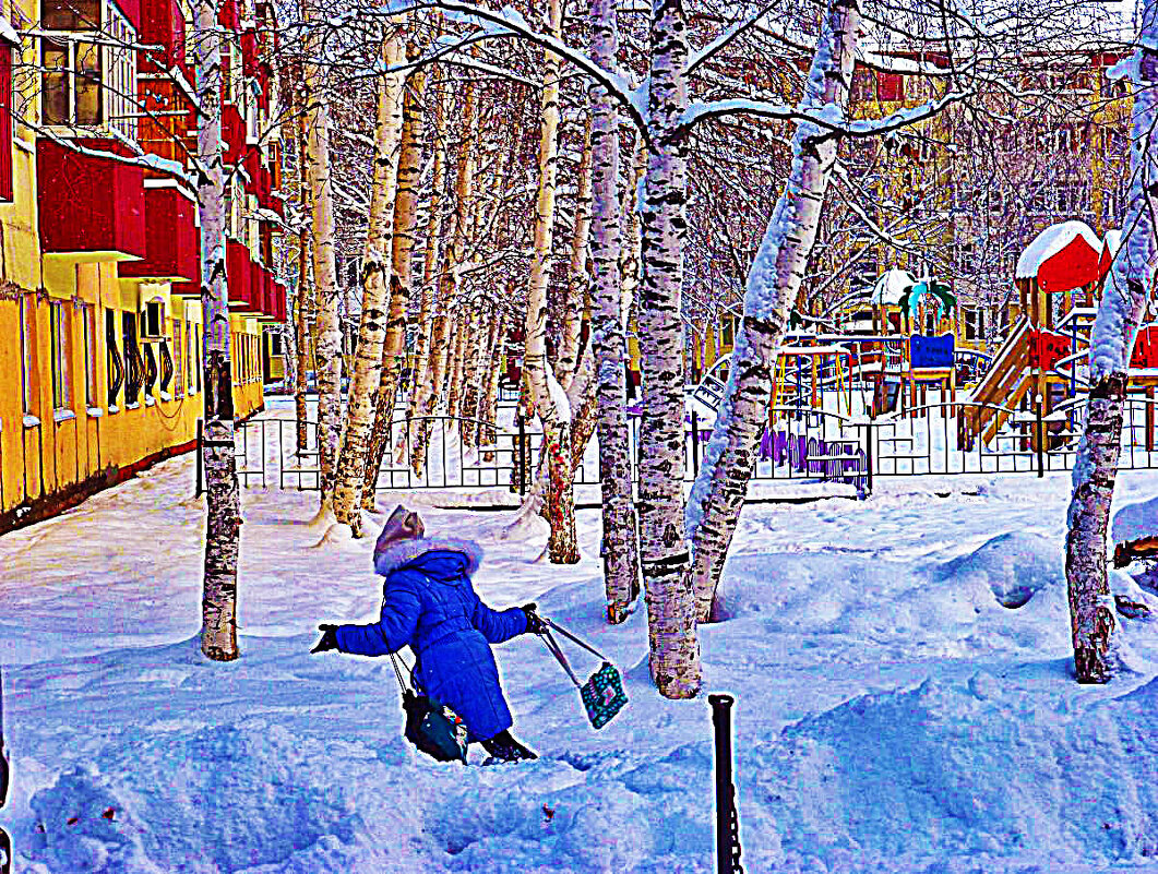 Ну, и навалило же снегу в декабре! - Владимир 