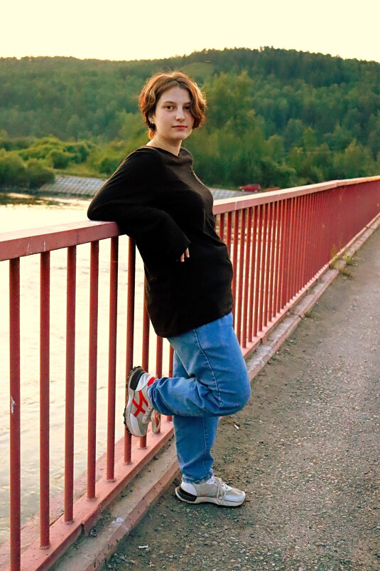 Вечерняя набережная Чулыма - Ирина Хусточкина