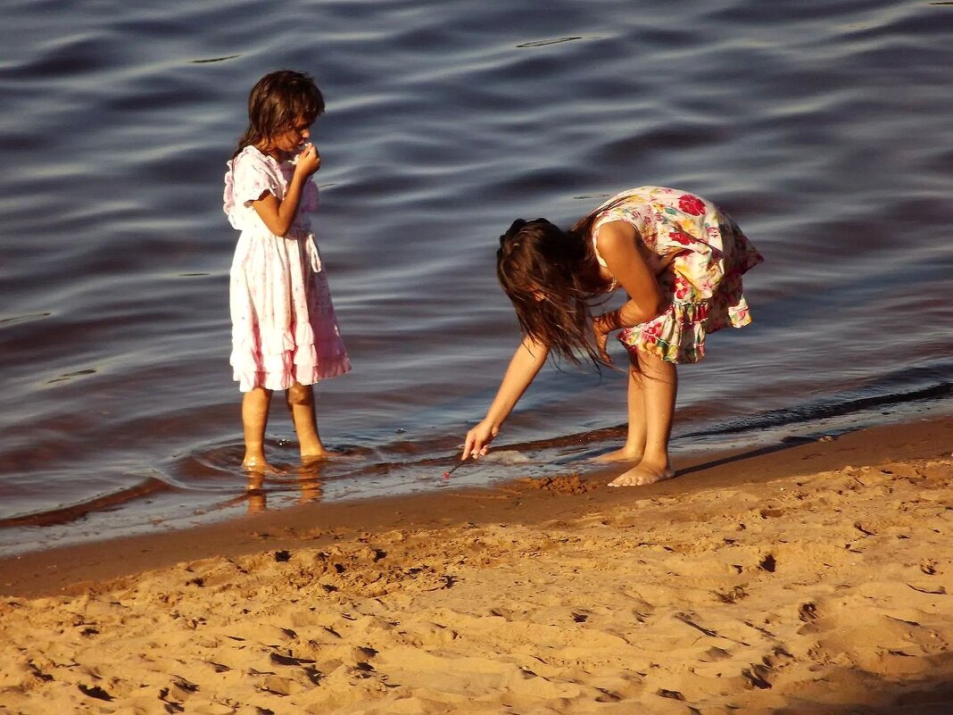 Рисунки на песке! - Нина Андронова